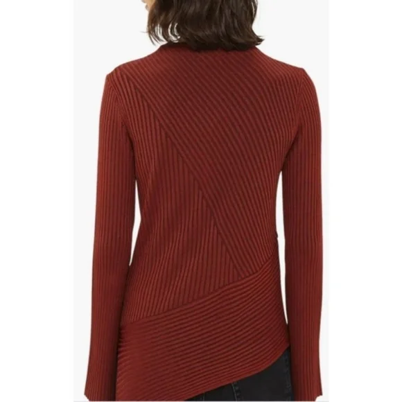NWT TOPSHOP Asymmetrical Ribbed Sweater - Picture 4 of 15